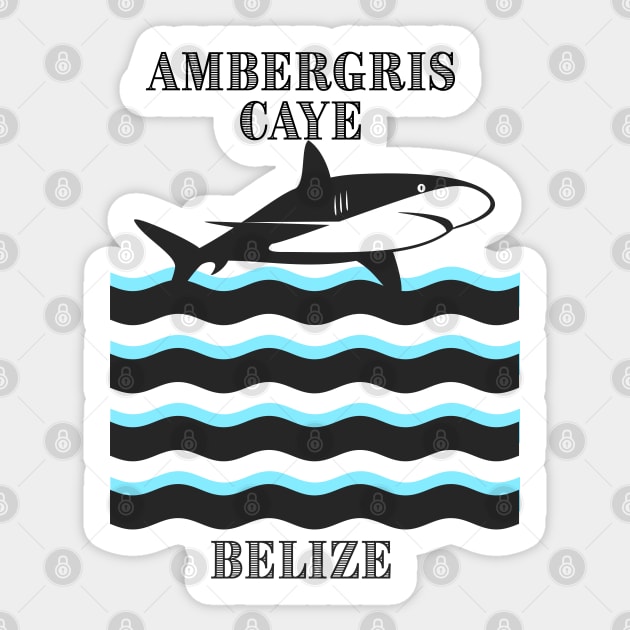Ambergris Caye, Belize Sticker by cricky